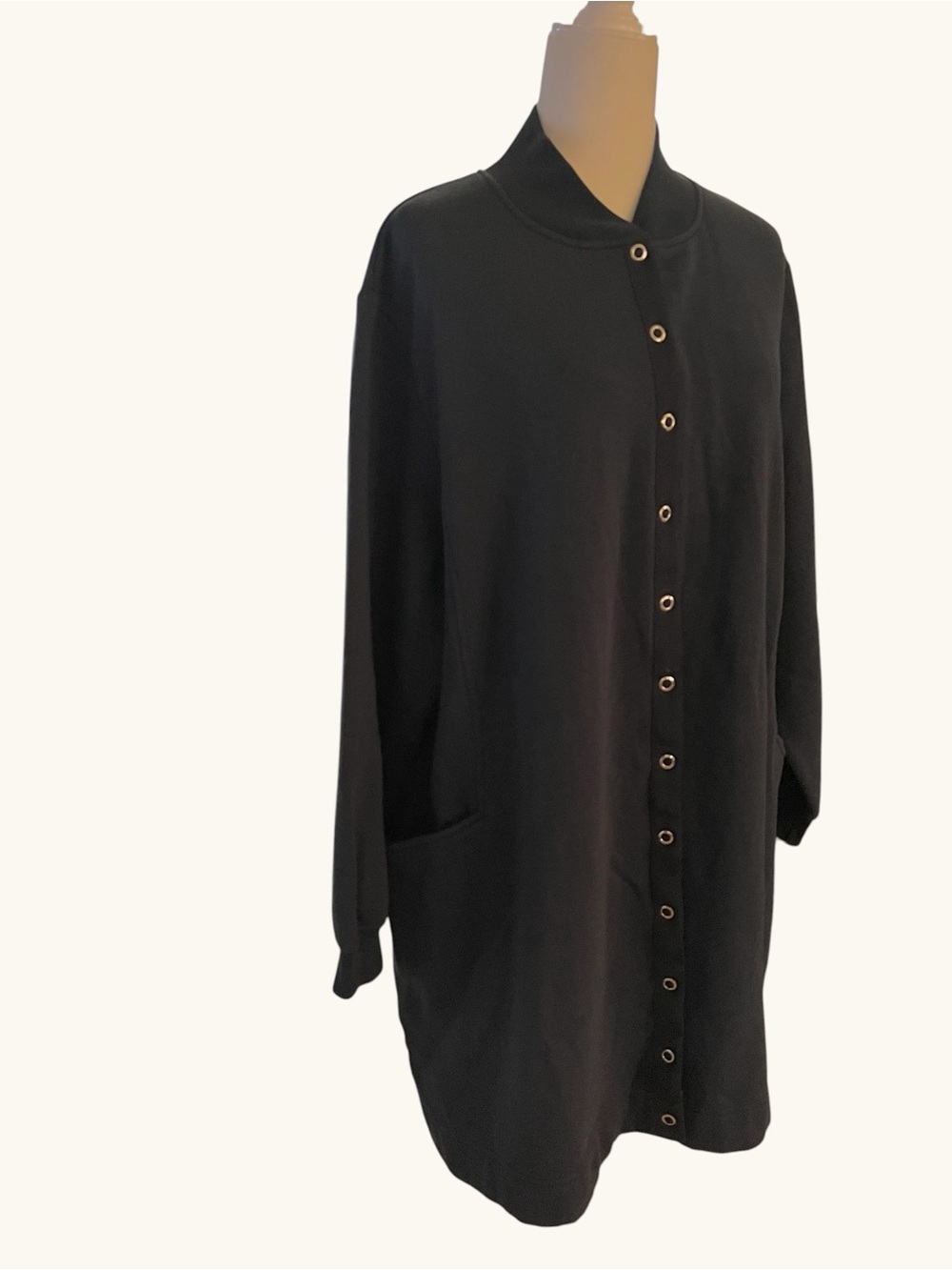 Snap-Front Cotton-Blend Women's Cardigan